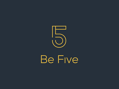 Be Five identity be concept five identity logo mark