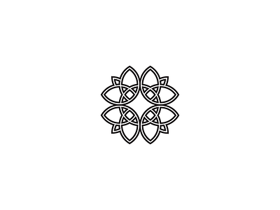 Flowermark concept flower logo mark