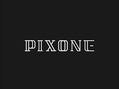 Pixone custom logotype concept brand branding concept design grid identity logo logodesign logomark mark mono monogram symbol typography