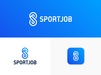 Sportjob logo design brand branding design identity logo logomark mark monogram symbol typography