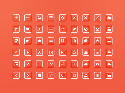 54 Free Squared Icons! app feed flat icon ios7 iphone long mail mailbox psd shadow ui