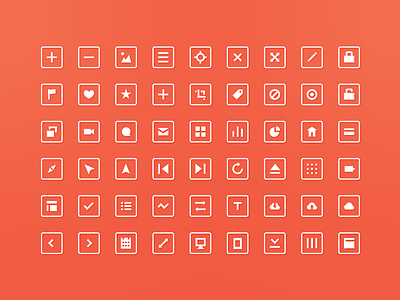 54 Free Squared Icons!