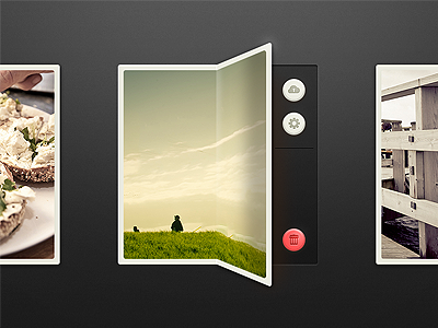 Image Gallery app border button buttons can dribbble frame gallery image photo settings swipe trash ui upload web