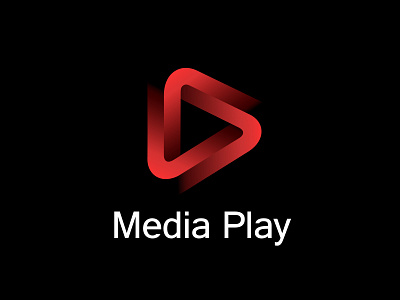 Media Play Logo 3d abstract art branding design digital game icon illustration logo media mobile app network play sign social ui ux vector