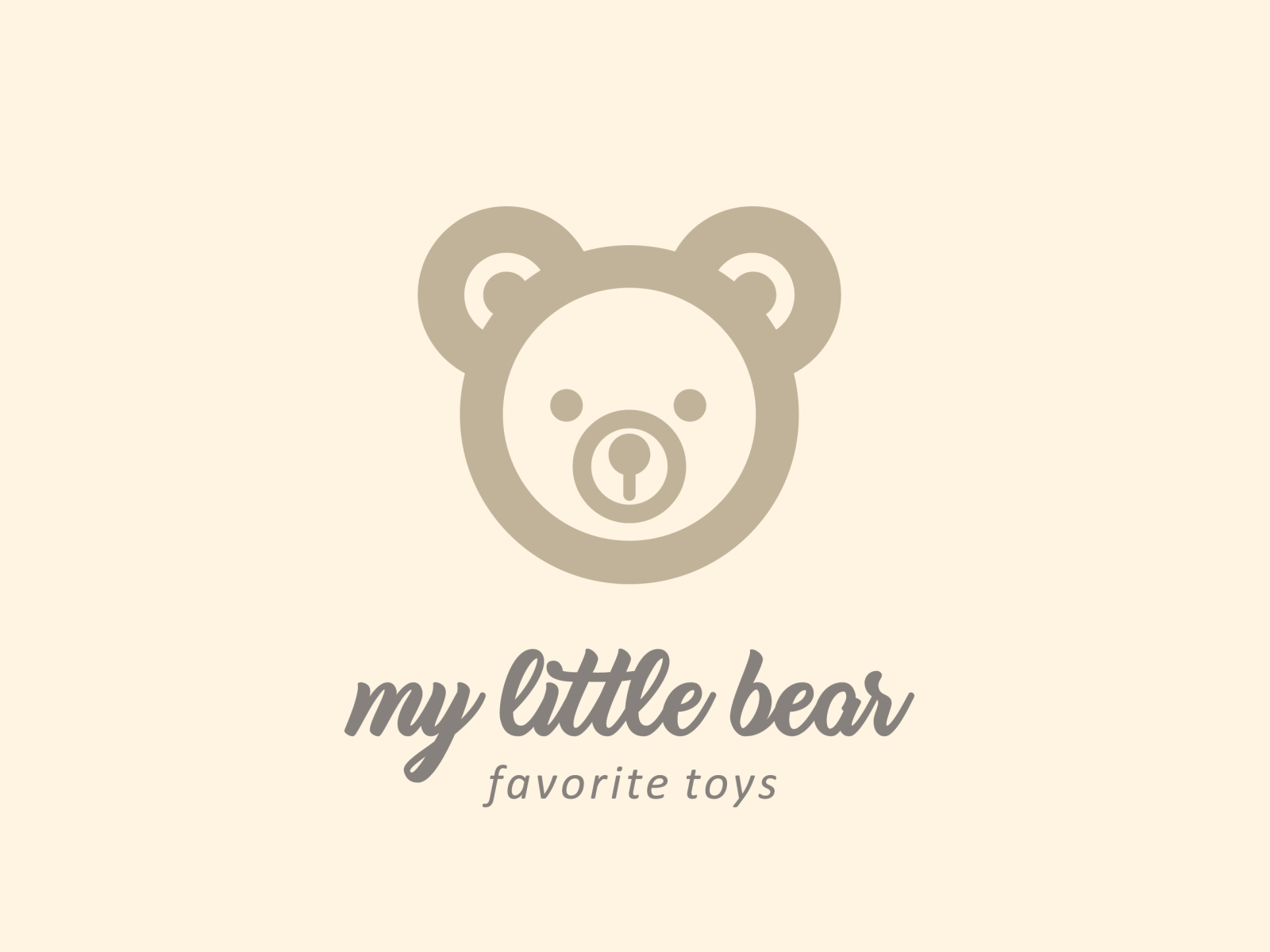 My Little Bear Logo by Irina Karpinchik on Dribbble