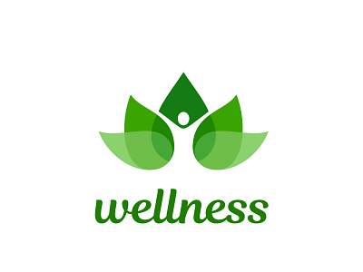 Wellness Logo abstract art body branding design diet eating green health icon illustration leaf logo ui ux vector vegan veget wellness woman