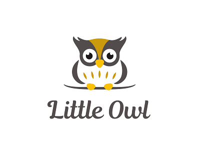Little Owl Logo art baby bird branding cartoon child club design fun icon illustration kid little logo owl play store toys ui vector