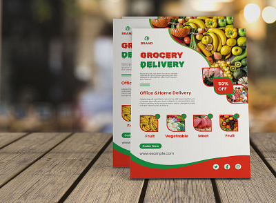 Groceries delivery flyer groceries delivery flyer