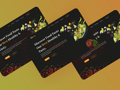 Food Landing Page design design landing page food landing page ui