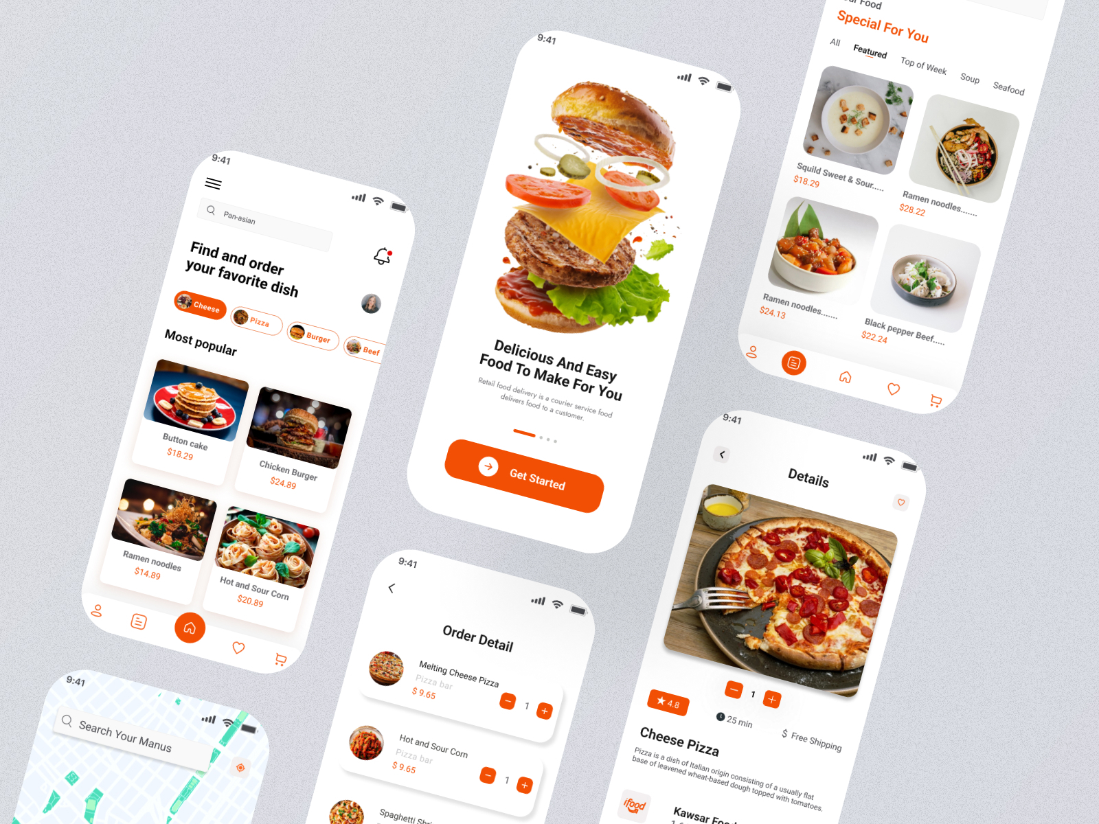 Food Delivery App by Tasnim Humayra on Dribbble