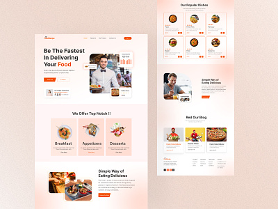 Restaurant Web landing page