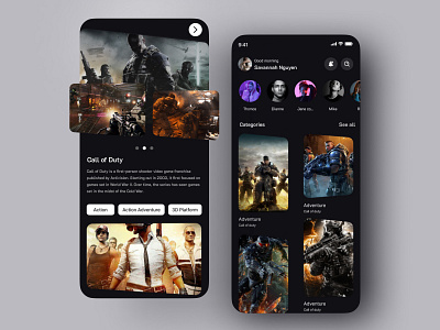 Game Store mobile concept