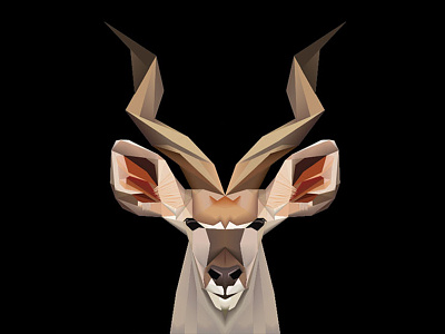 Double portrait; sincere animal character claire de meijer deer double portrait sincere triangle two faces vector visual design