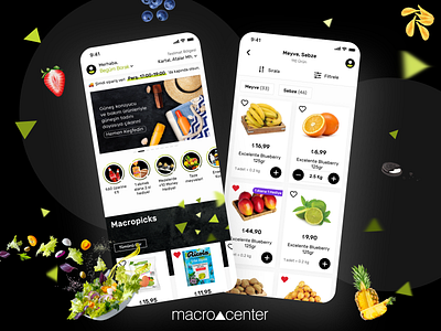 Macrocenter - Grocery App Design