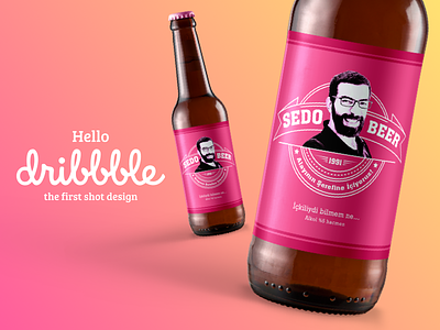 Hello Dribbble! beer debut design dribbble first istanbul shot turkey
