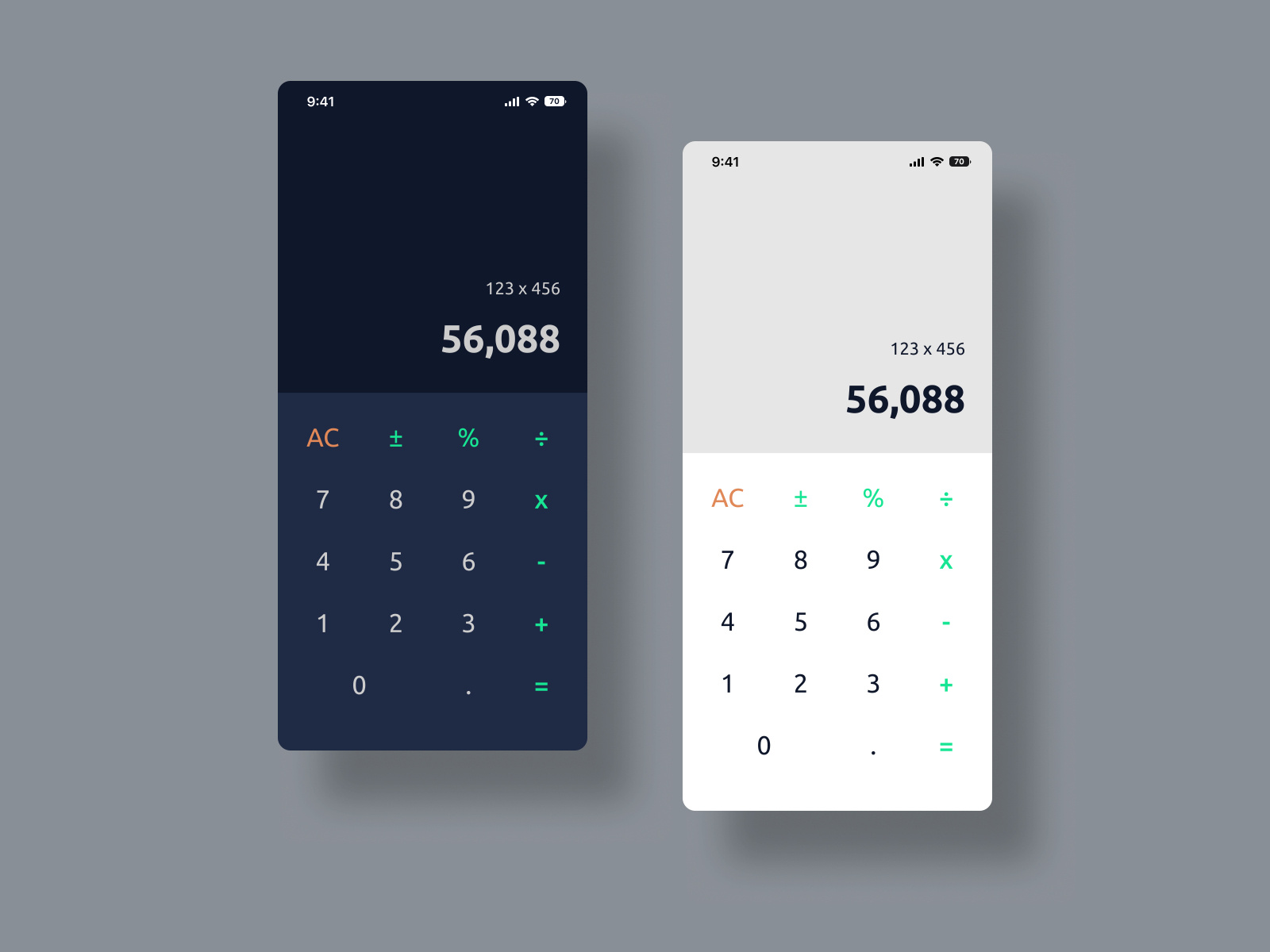 Calculator - Daily UI Challenge #004 by Alvian on Dribbble