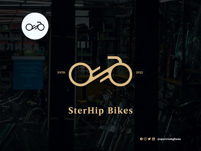 SterHip Bikes branding graphic design illustration logo vector