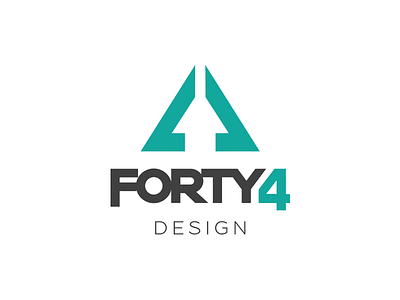 Forty4 Design Logo Creation branding color palette digital design graphic design grey and teal identity logo studio visual identity