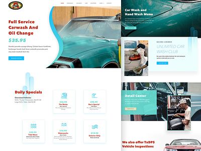 Carwash website design concept carwash design homepage design webdesign website website concept website design