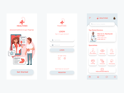 Medical App UI Design app app design branding design illustration medical ui ux
