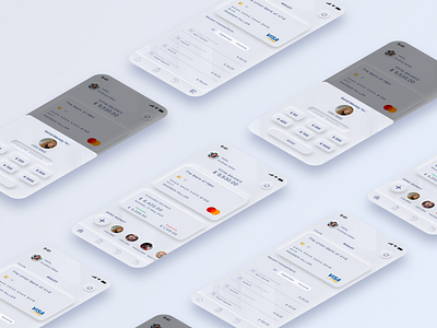 Wallet APP UI Design app app design design neuomorphism skeuomorphism ui ui design ux ux design wallet app