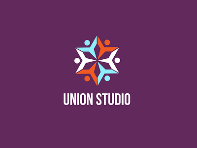 Union studio logo branding create logo logo people union studio web studio