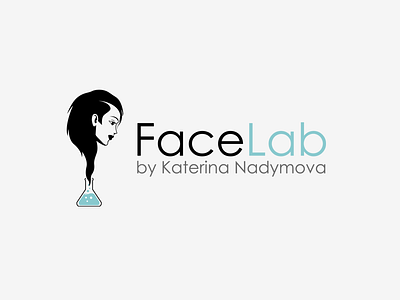 Face Lab Logo branding face facelab graphic design lab logo design make up woman