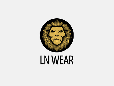 Lion wear - Logo animal brand branding create logo graphic design lion logo ln wear logo design