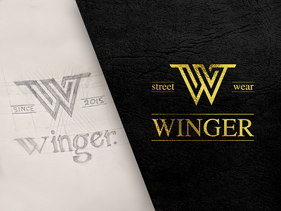 Winger - Logo brand branding create logo graphic design logo design logotype w winger
