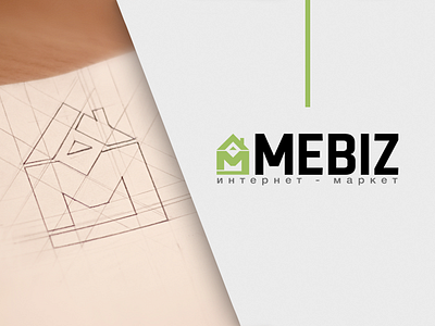 Mebiz - Logo brand branding create logo furniture graphic design home logo logo design logotype mebiz sketch