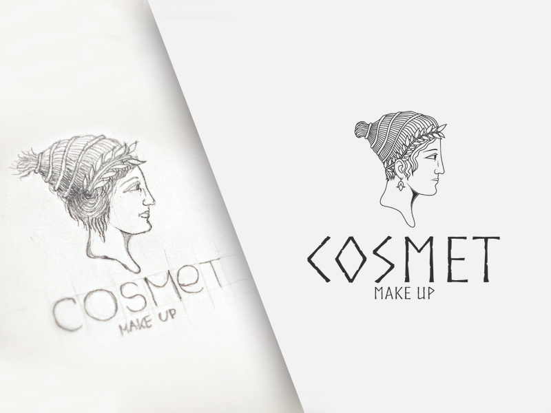 Cosmet makeup logo by michael kutuzov dribbble Cosmet
