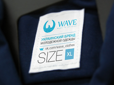 Wave - clothing label brand branding clothing label create logo graphic design logo design logotype size sketch wave wear