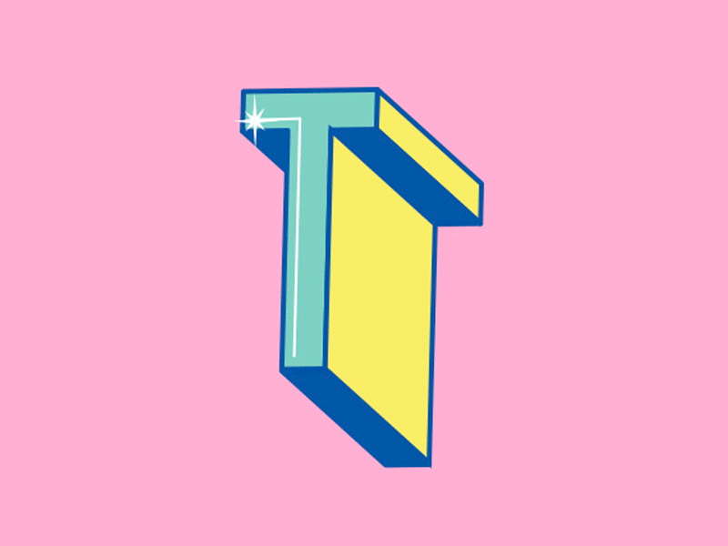 Tivoli rollercoaster logo animation christinemsmith logo oldschool pastels rollercoaster shiny simple tivoli