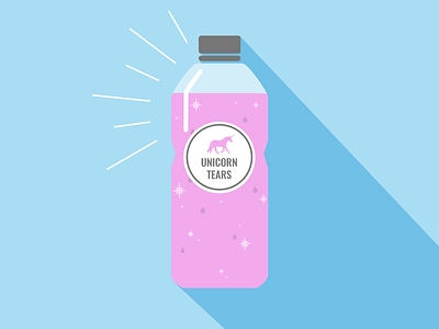 Unicorn tears in a bottle