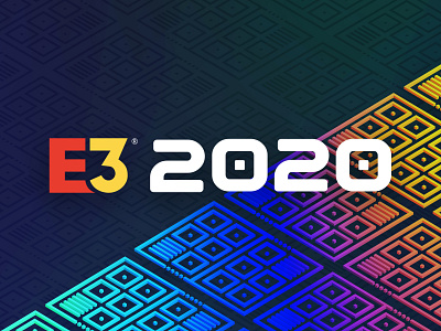 E3 Branding branding branding and identity colorful e3 logo design rainbow unused video games