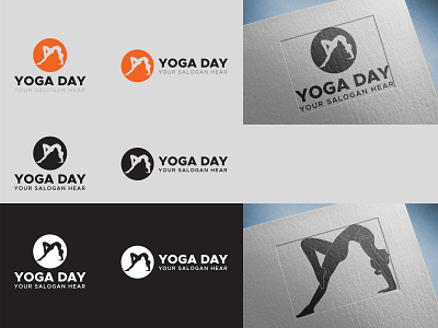 Yoga Logo For Yoga Company 3d animation brand branding design fitness graphic design health hrs illustration logo motion graphics typography ui ux vector yoga yoga logo