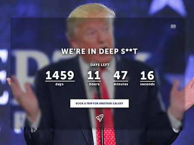 Trump Countdown Timer dailyUI 014 014 countdown dailyui interface trump ui user web