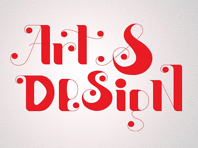 Art And Design custom drawing freestile illustratorred type typography vector