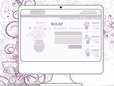 ecommerce - Flower Store for Mothers Day app design planning sketches ui ux white board whiteboarding wireframes