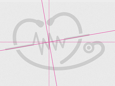 Stethoscope Draft 1 brand gestalt heart line logo mark minimal stethoscope