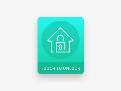 Touch To Unlock action button design experience home interface lock login logout password unlock user