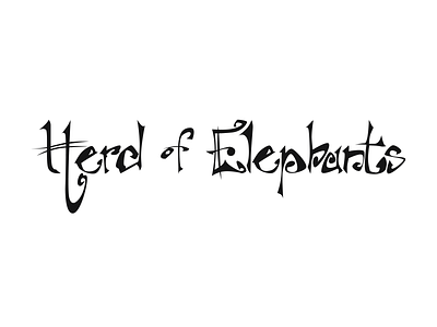 Herd of Elephants typeface