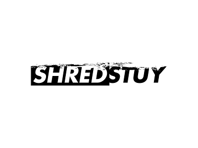 Shredstuy brand branding brooklyn logo shred shredstuy skateboarding tonyvoorhees typography