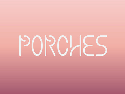 Porches typography