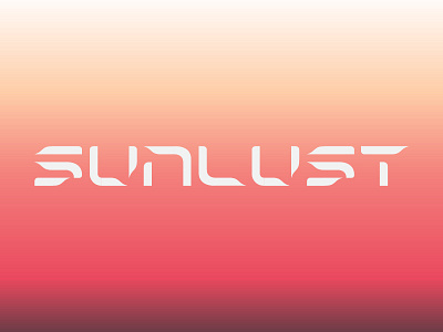 Sunlust typography