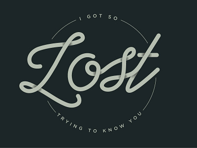 Lost handdrawn lyrics monoline type typography wildnothing