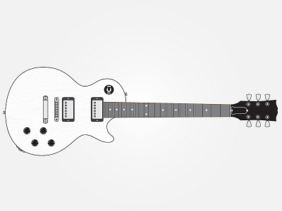 Guitar Series 01 // Gibson gibson guitar illustration lespaul studio