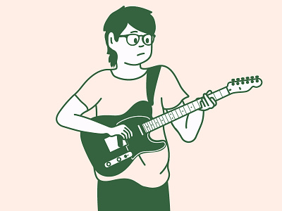 Haircut // MK fender guitar illustration musician tele telecaster