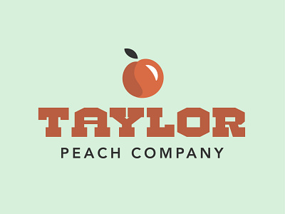 Taylor Peach Co. Logo brand branding design graphic graphic design icon illustration illustrator logo vector