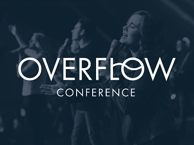 Overflow Conference Logo brand branding design graphic graphic design illustration logo logo design typography vector